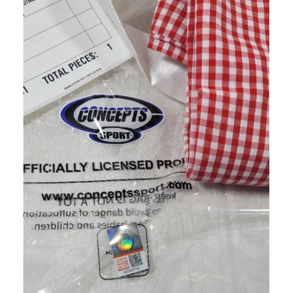 Concepts Sport Women's Texas Tech Red Gingham Lounge Pants - Medium